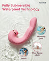 3 in 1 clit suction and G-spot vibrator for women with fully waterproof design