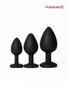 3 piece silicone anal training plug set beginner to advanced