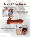 Advertisement for a product claiming to improve sexual performance with 'Before & After' scenarios.