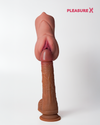 3 in 1 silicone masturbator cup showing vaginal entry design