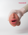 Triple entry realistic silicone masturbator cup for men by PleasureX