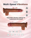 PleasureX multi-speed vibrating dildo with adjustable vibration modes for customized stimulation