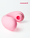 3-in-1 pink clit suction and G-spot vibrator with buttons and flapping tongue explainer view