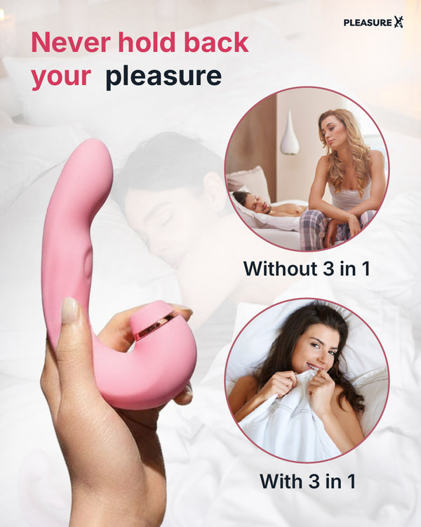 3 in 1 clit suction and G-spot vibrator for women benefits