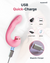3 in 1 clit suction and G-spot vibrator for women with different charger