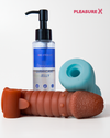 Soft masturbation sleeve for men with lube and penis