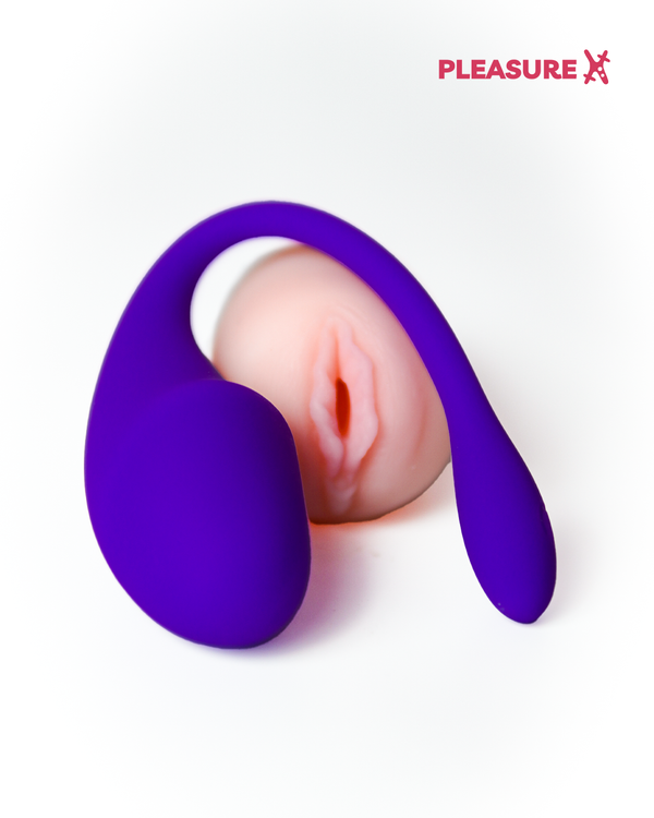 App control long distance couple G-spot vibrator sex toy in purple With Vagina