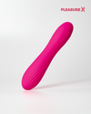 Dual-purpose G-spot and clitoral vibrator for women in pink color