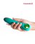 silicone g spot vibrator with finger loop handle