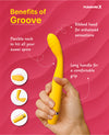 Flexible yellow G-spot vibrator for women benefits explainer