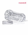 transparent masturbator cup for men multi texture stroker