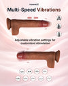 PleasureX multi-speed vibrating dildo with adjustable vibration modes for customized stimulation