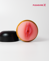 Realistic silicone masturbator cup for men with soft textured interior