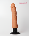 Realistic penis dildo with suction base made from soft silicone by PleasureX