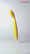 Flexible yellow G-spot vibrator for women explainer video