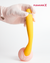 Flexible yellow G-spot vibrator for women with vagina demo